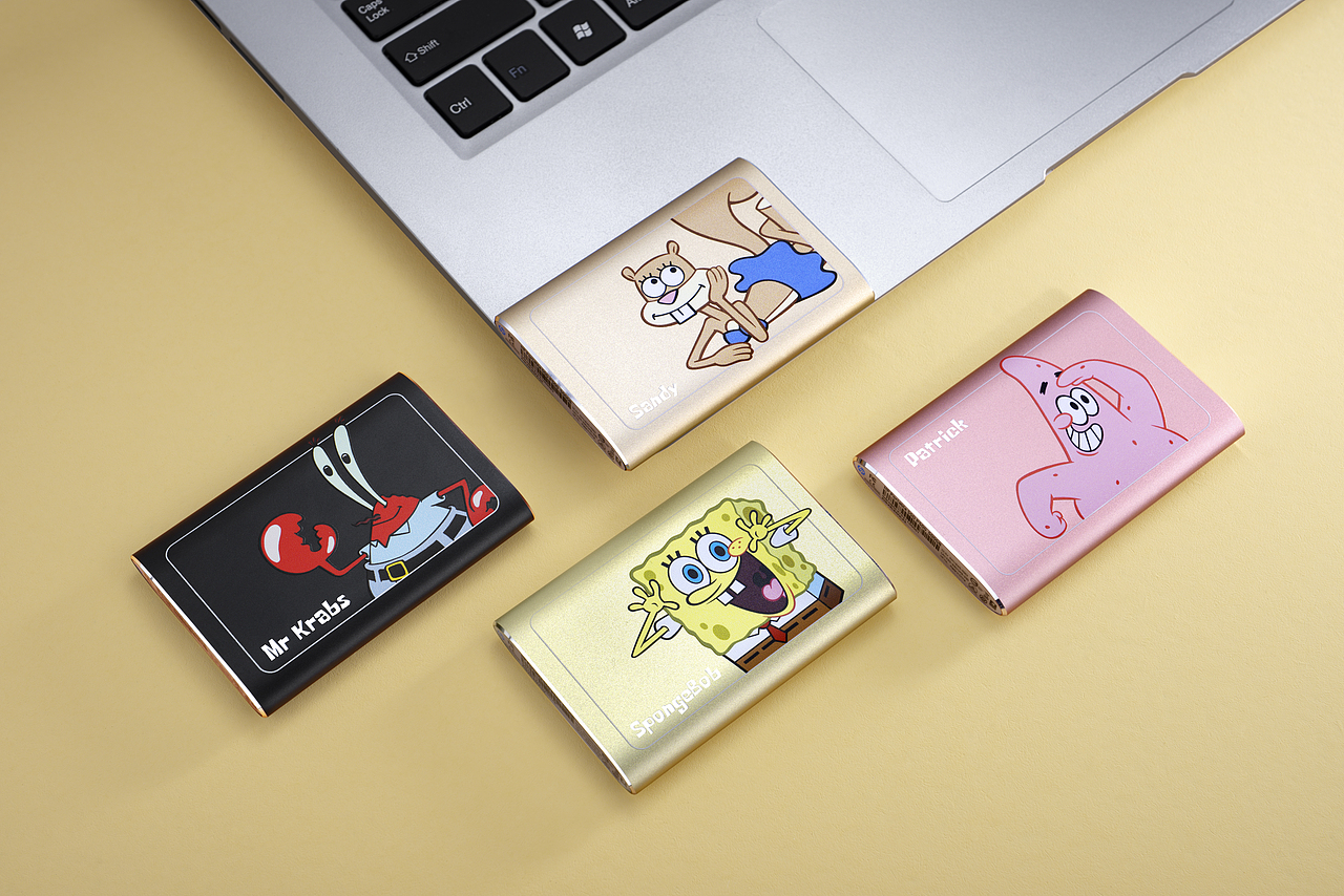 海绵宝宝 惠普 联名固态移动硬盘