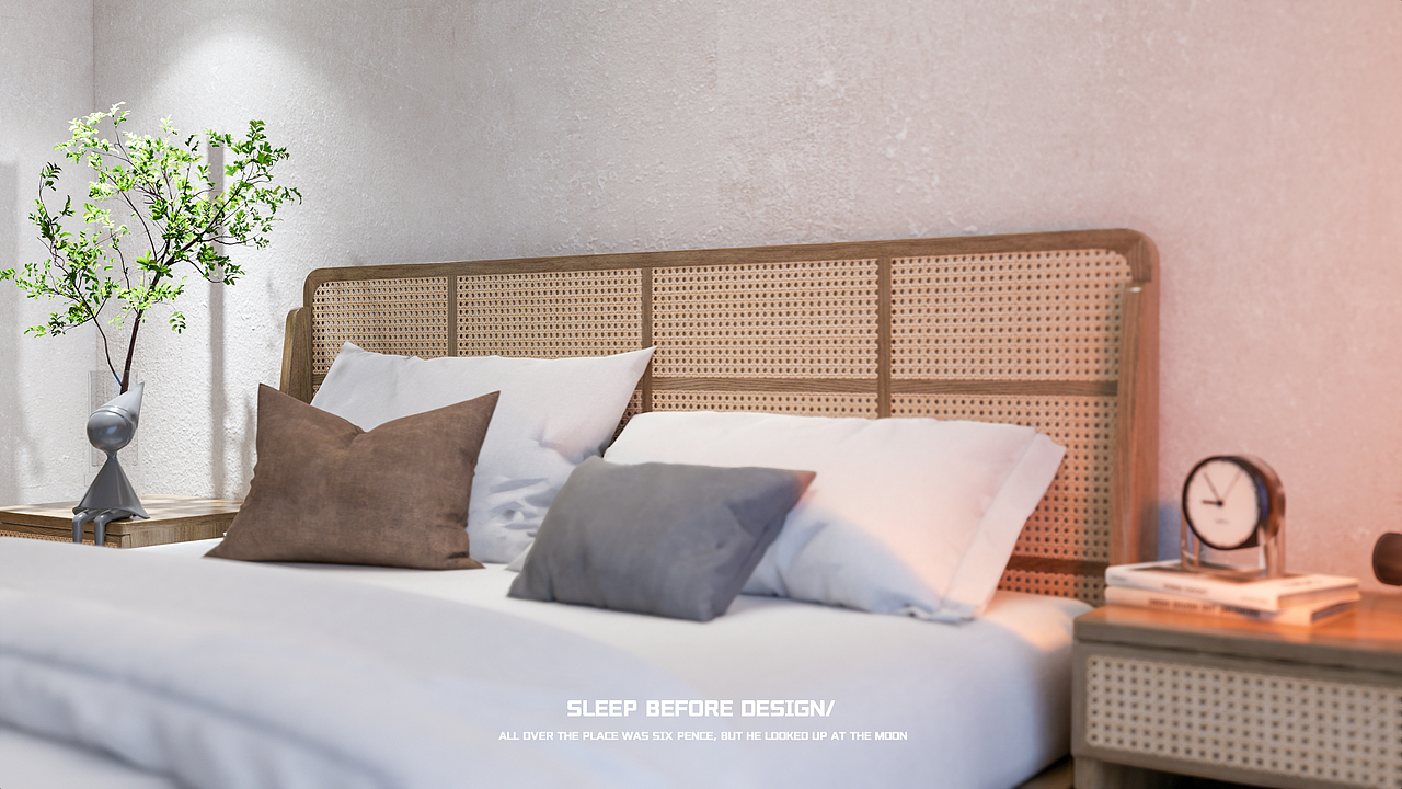 室内设计 | 别墅客餐厅卧室 | 现代/侘寂| SU+ENSCAPE