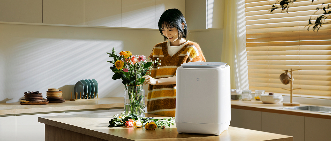 #米家# 0.5kg内衣物洗烘一体机（图ZMzQyMTM4NzI4） - 产品摄影 - 站酷设计师宇宙总队长原创素材 - 站酷ZCOOL