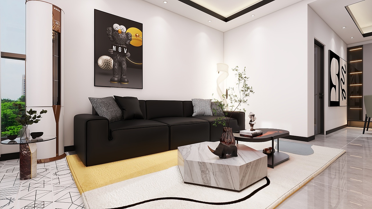 成都远大林语城南庭(77平方现代简约两居室)