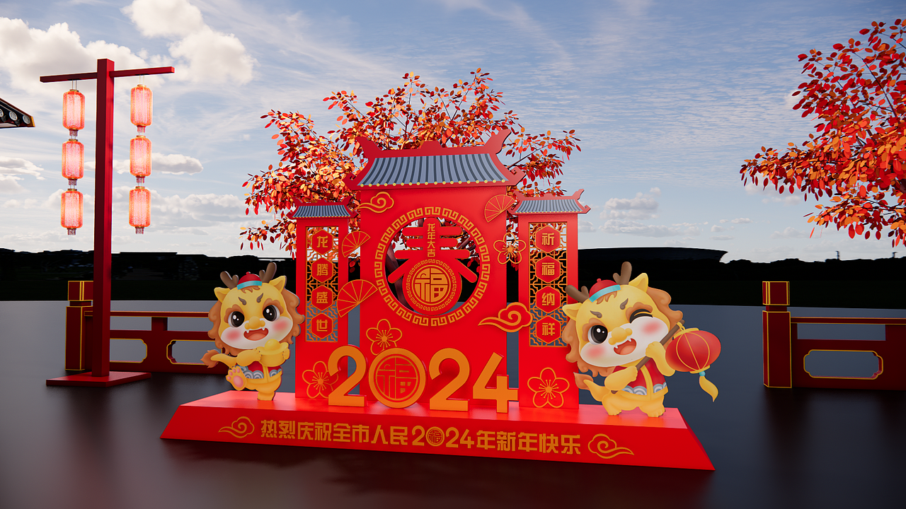 春节庙会（图ZMzU5MjgxOTY0） - 建筑/空间 - 站酷设计师咖啡520原创素材 - 站酷ZCOOL