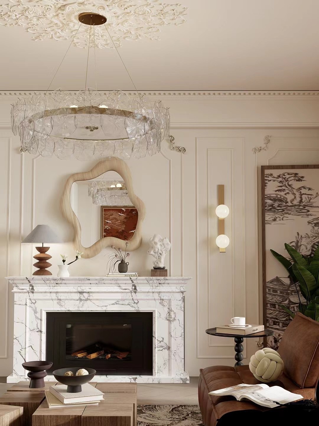 法式复古 混搭（图ZMzY2NDY5NDMy） - 家装设计 - 站酷设计师王慧婷室内设计原创素材 - 站酷ZCOOL