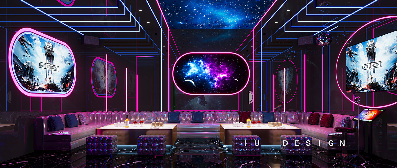 哎呦设计表现·科技风KTV