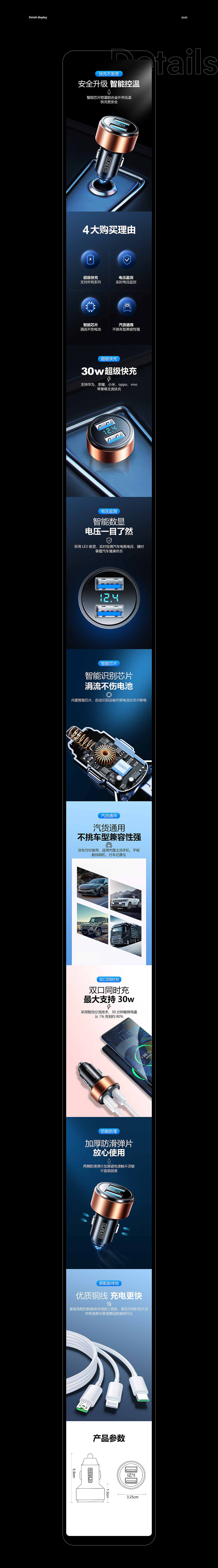 车充详情页，练习作品（图ZMzU4MDY1MTI0） - 电商 - 站酷设计师胖虎创意原创素材 - 站酷ZCOOL