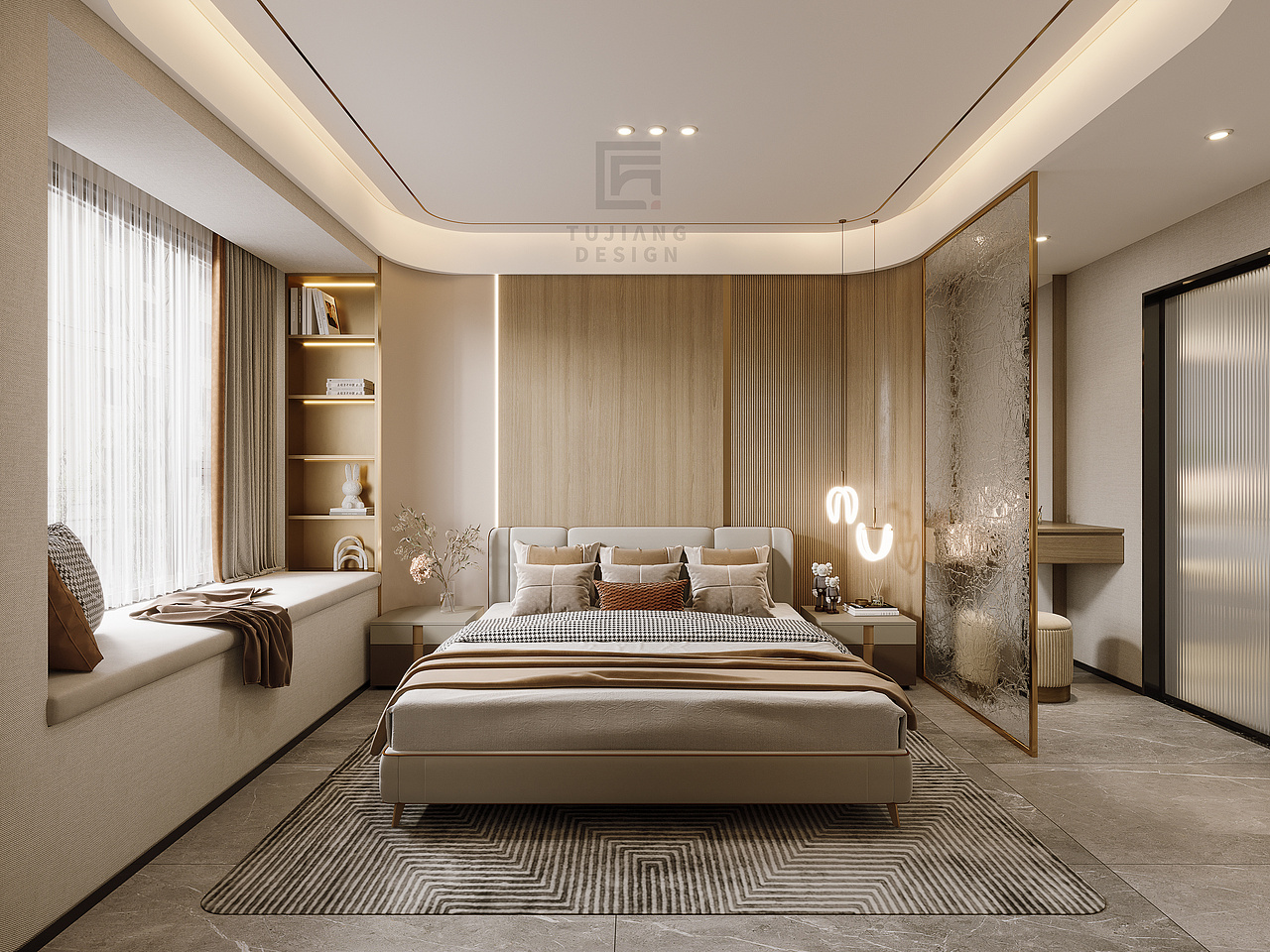 轻奢卧室,舒缓入梦