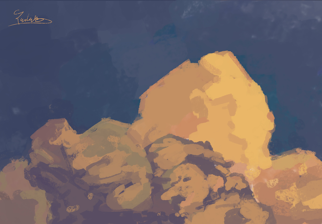 【色彩治愈之旅】#速涂# NO.16（图ZMzE4MzE1MTY4） - 创作习作 - 站酷设计师000000Z333原创素材 - 站酷ZCOOL