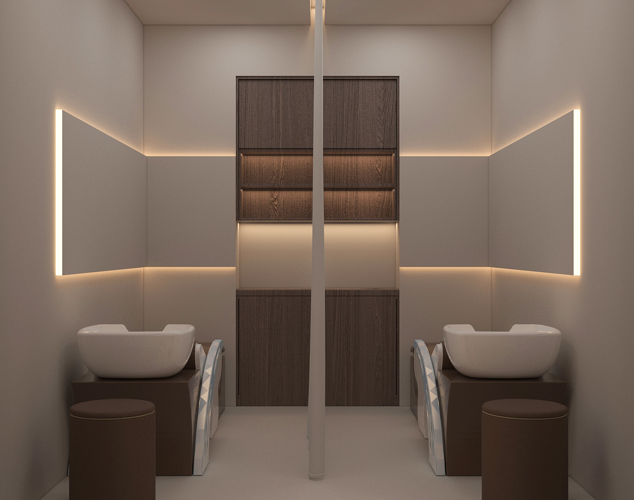 四季语美容店铺设计3D效果图