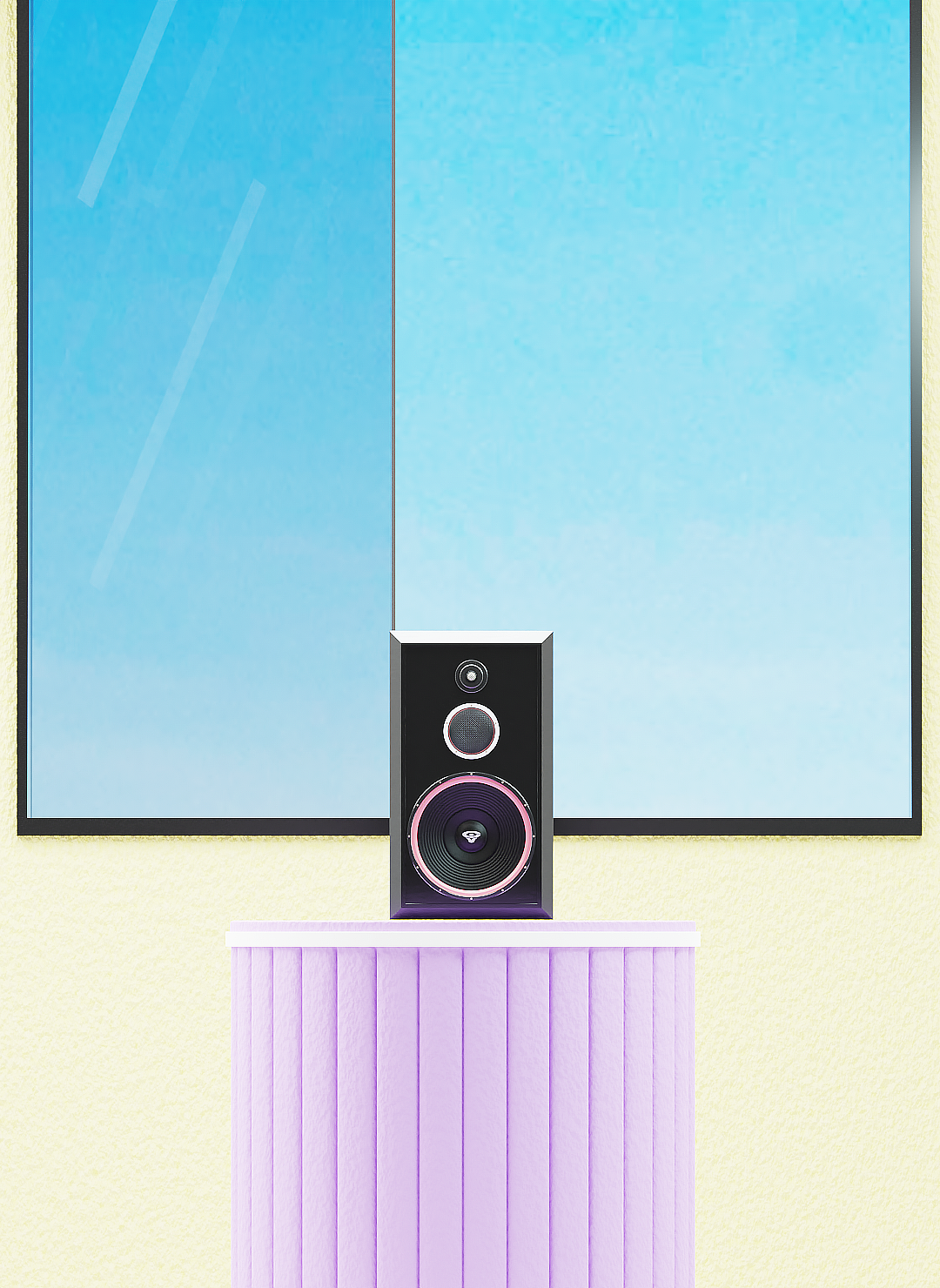 一组音响渲染练习