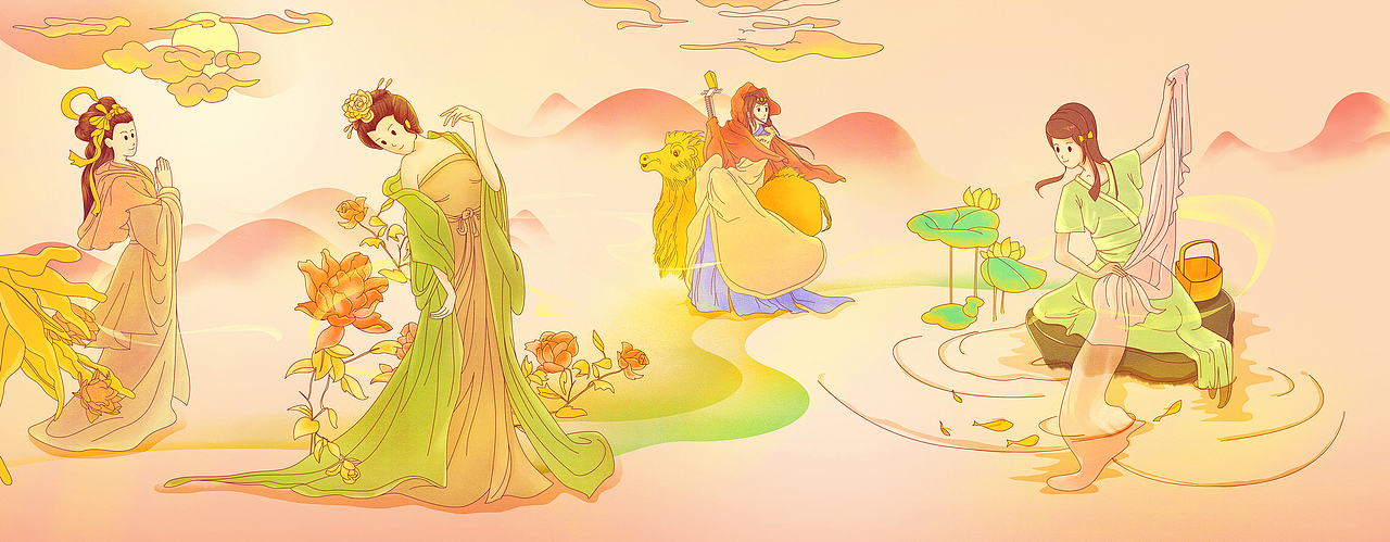 茗茶四美-沉鱼落雁，闭月羞花（图ZMjk5NjY5Nzgw） - 包装 - 站酷设计师嘿嘿8arvin原创素材 - 站酷ZCOOL