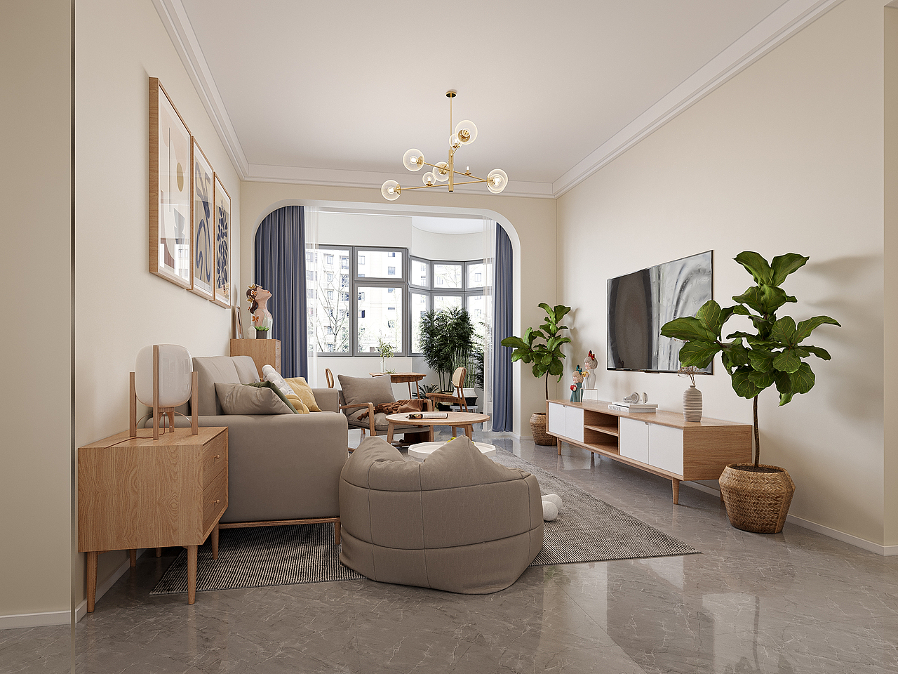 北欧风格客餐厅