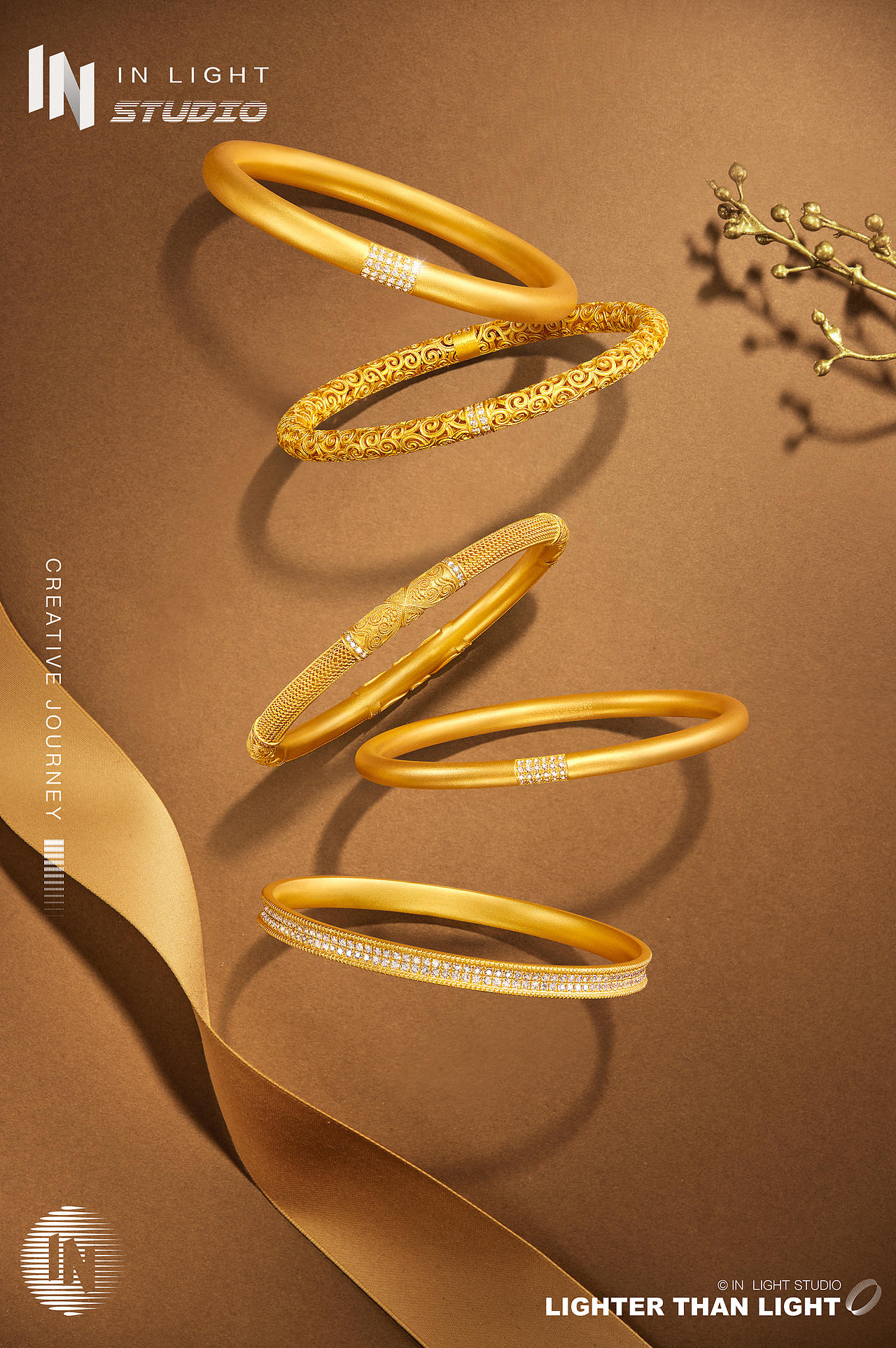 明牌珠宝传家金 ✖ INLIGHT l 海报图平面摄影（图ZMzE3MTg0Mjgw） - 产品摄影 - 站酷设计师INLIGHT光合原创素材 - 站酷ZCOOL