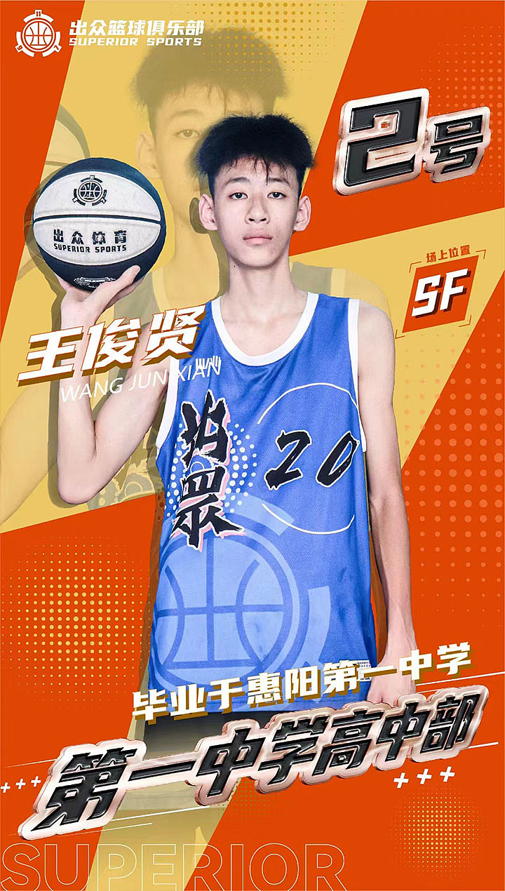 高中球员篮球海报——拒绝打球读不好书