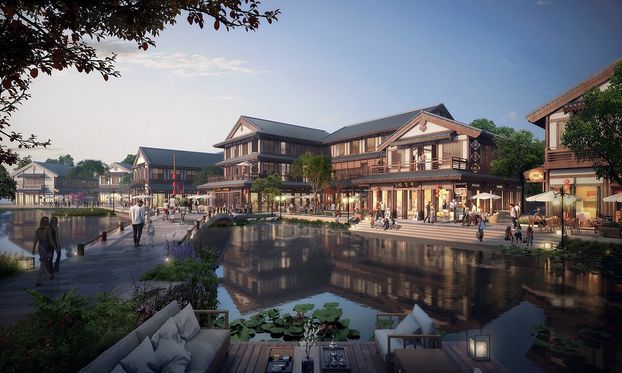 中式商业街东市SU模型下载（图ZMzUzOTk0NTEy） - 建筑设计 - 站酷设计师素模网原创素材 - 站酷ZCOOL