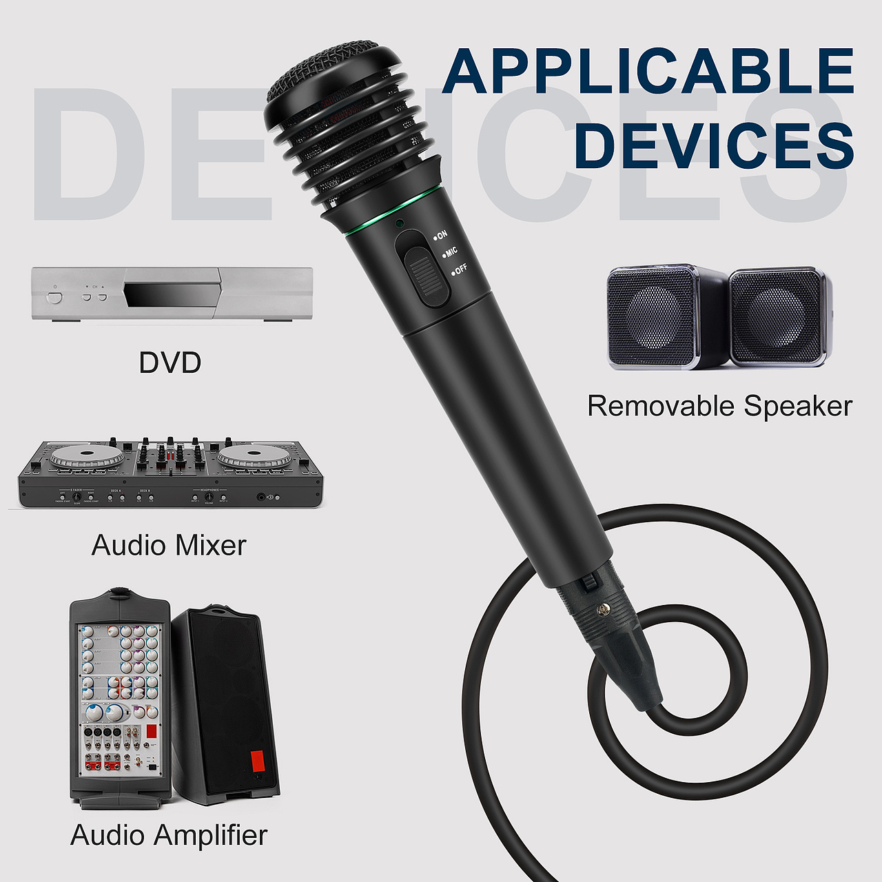 手持有线无线两用麦克风