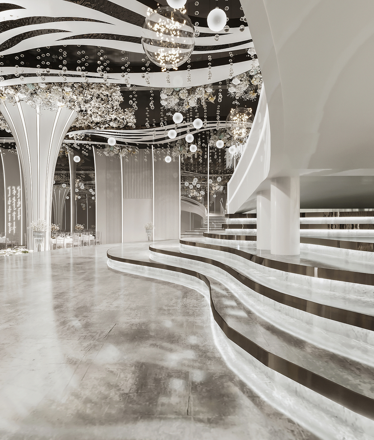 婚礼现场效果图表现（图ZMzAxNDU3NDYw） - 酒店餐饮设计 - 站酷设计师卓尚表现设计原创素材 - 站酷ZCOOL