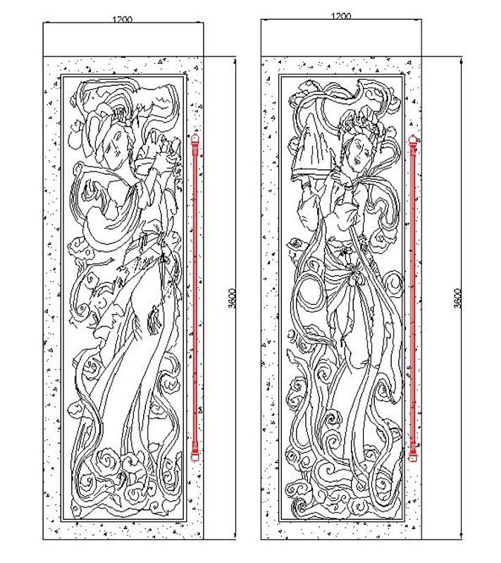 佛教舍利塔地宫建筑门设计（图ZMzA0MDEzMTcy） - 其他空间 - 站酷设计师lllhhhzzz原创素材 - 站酷ZCOOL