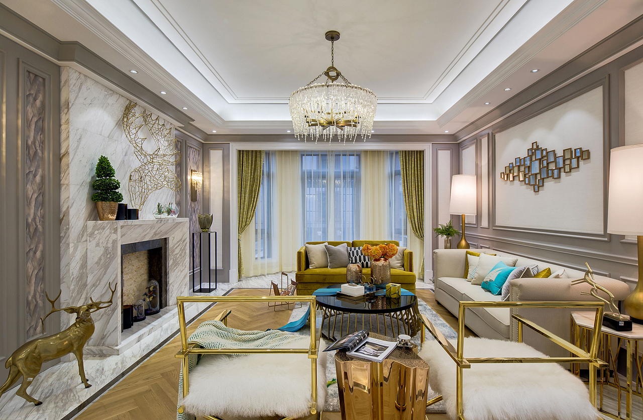 清新风格四居室设计