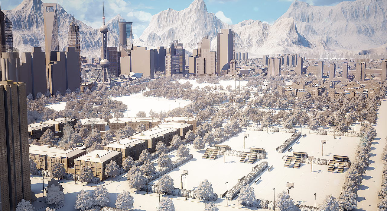 UE4/UE5 虚拟搭建城市-数字孪生-大城市场景（图ZMzE2MDUyMjc2） - 建筑/空间 - 站酷设计师CG繁华原创素材 - 站酷ZCOOL