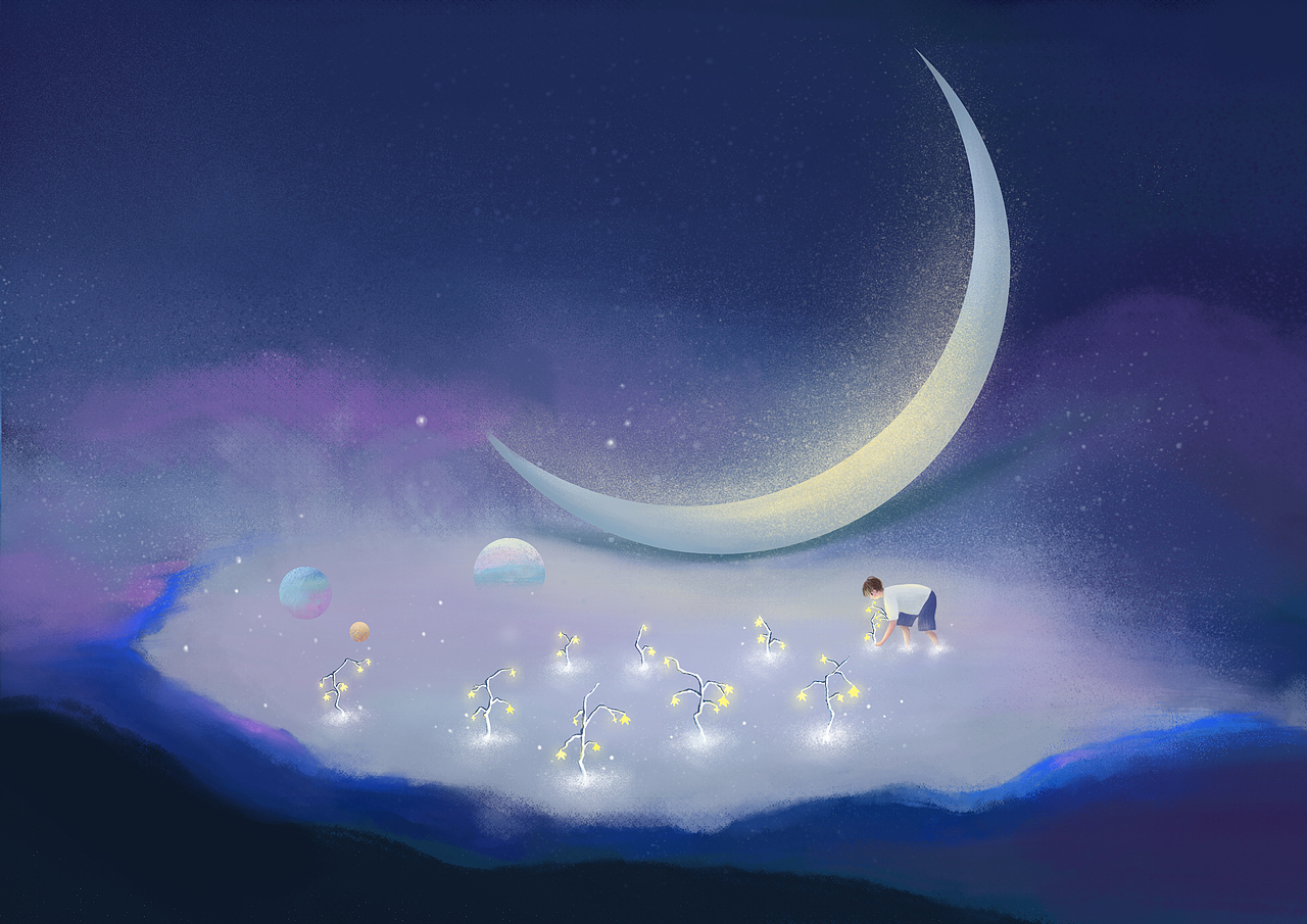 《星河篇系列》（图ZMzUxMjM5ODU2） - 创作习作 - 站酷设计师洛其QI原创素材 - 站酷ZCOOL