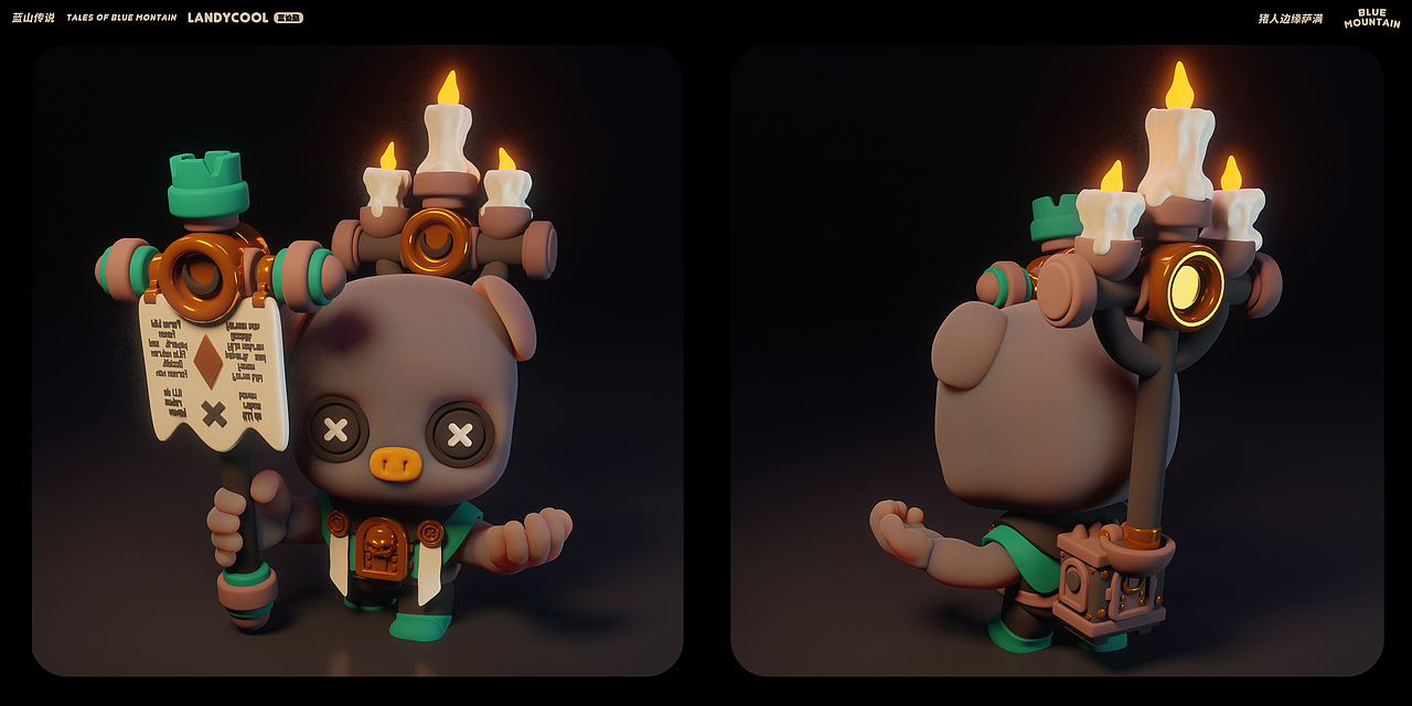 蓝山传说 | 个人潮玩系列角色设计