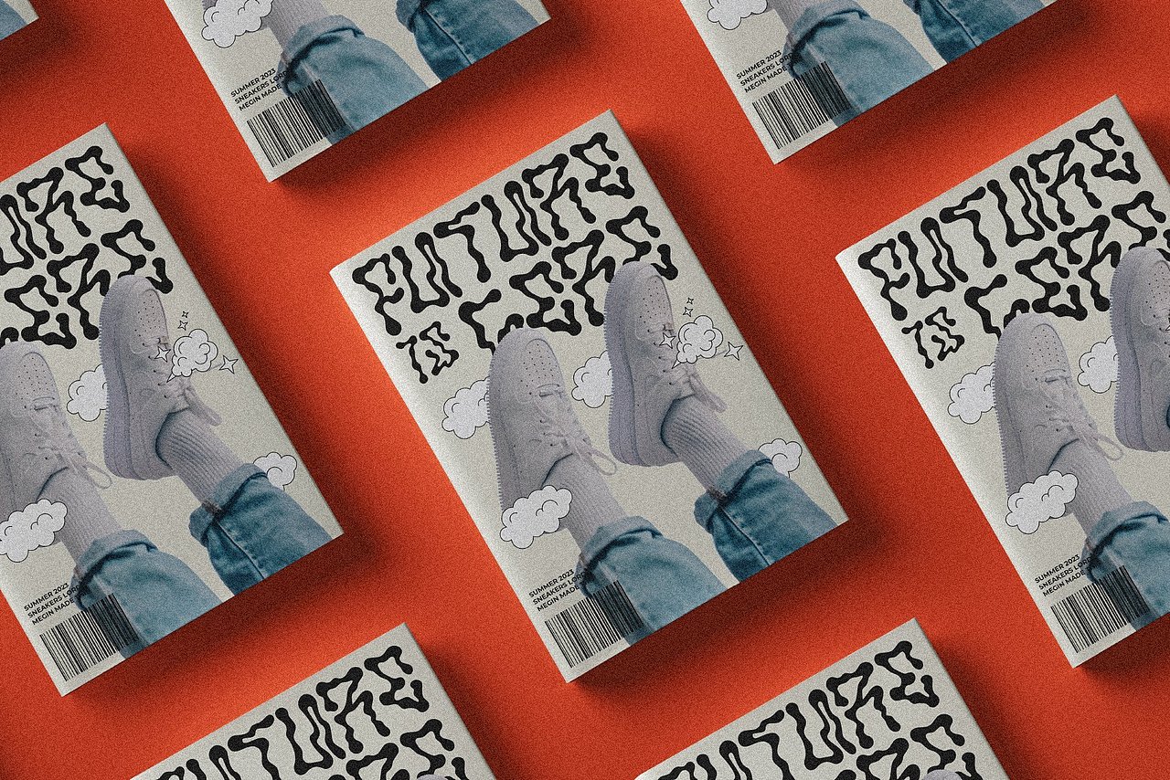 迷幻潮流潮牌logo海报服装标题扭曲液体艺术英文字体