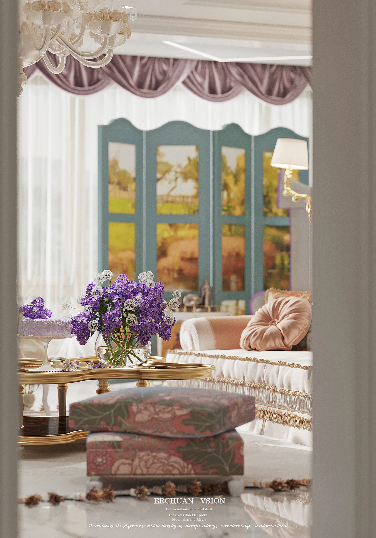 而川视觉 丨 法式轻奢客餐厅—生活需要的仪式感