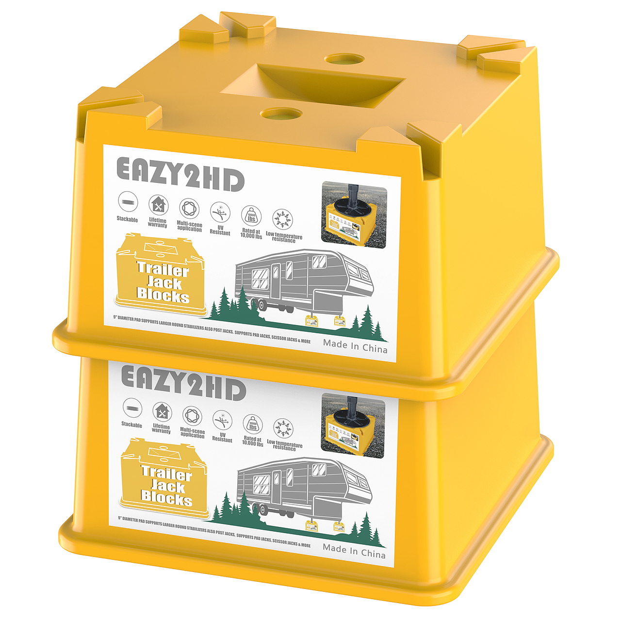 房车千斤顶垫子建模渲染套图