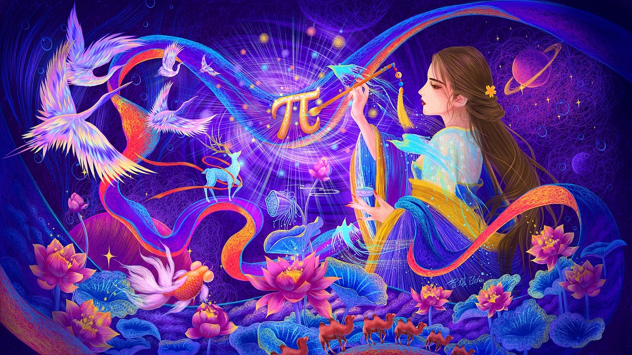 线圈插画海报《pai生万物》（图ZMzA5OTczNDA4） - 商业插画 - 站酷设计师雪琪Elena原创素材 - 站酷ZCOOL