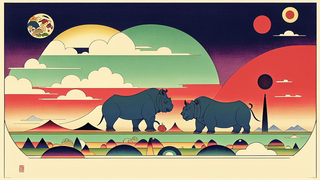 AI设计软件《如兔》内测文字生成图画。