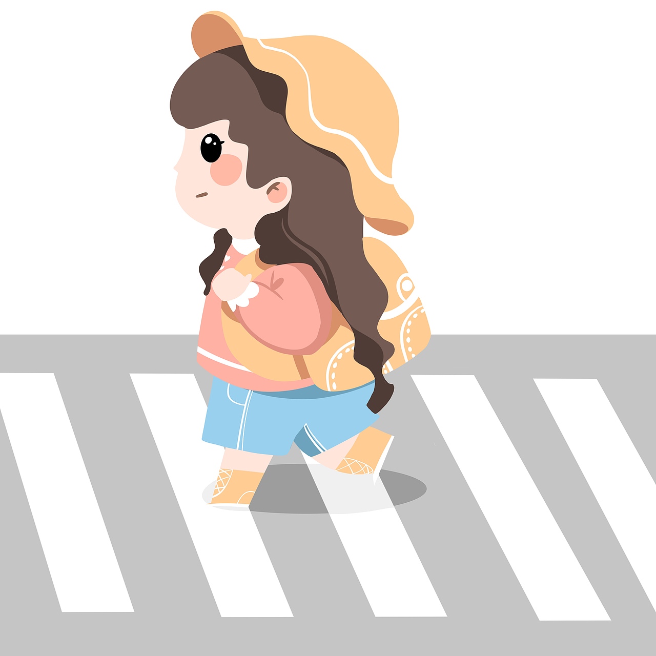 交通安全知识卡通插图