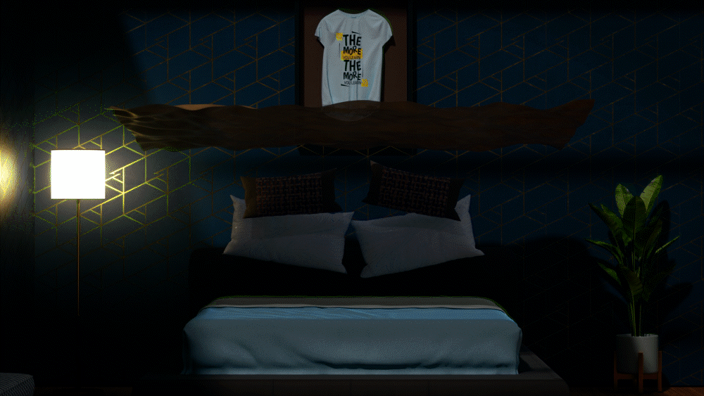 室内家具布料动画