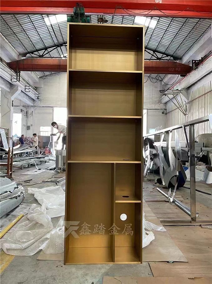 哑光电镀不锈钢壁龛装饰柜 佛山金属制品案例