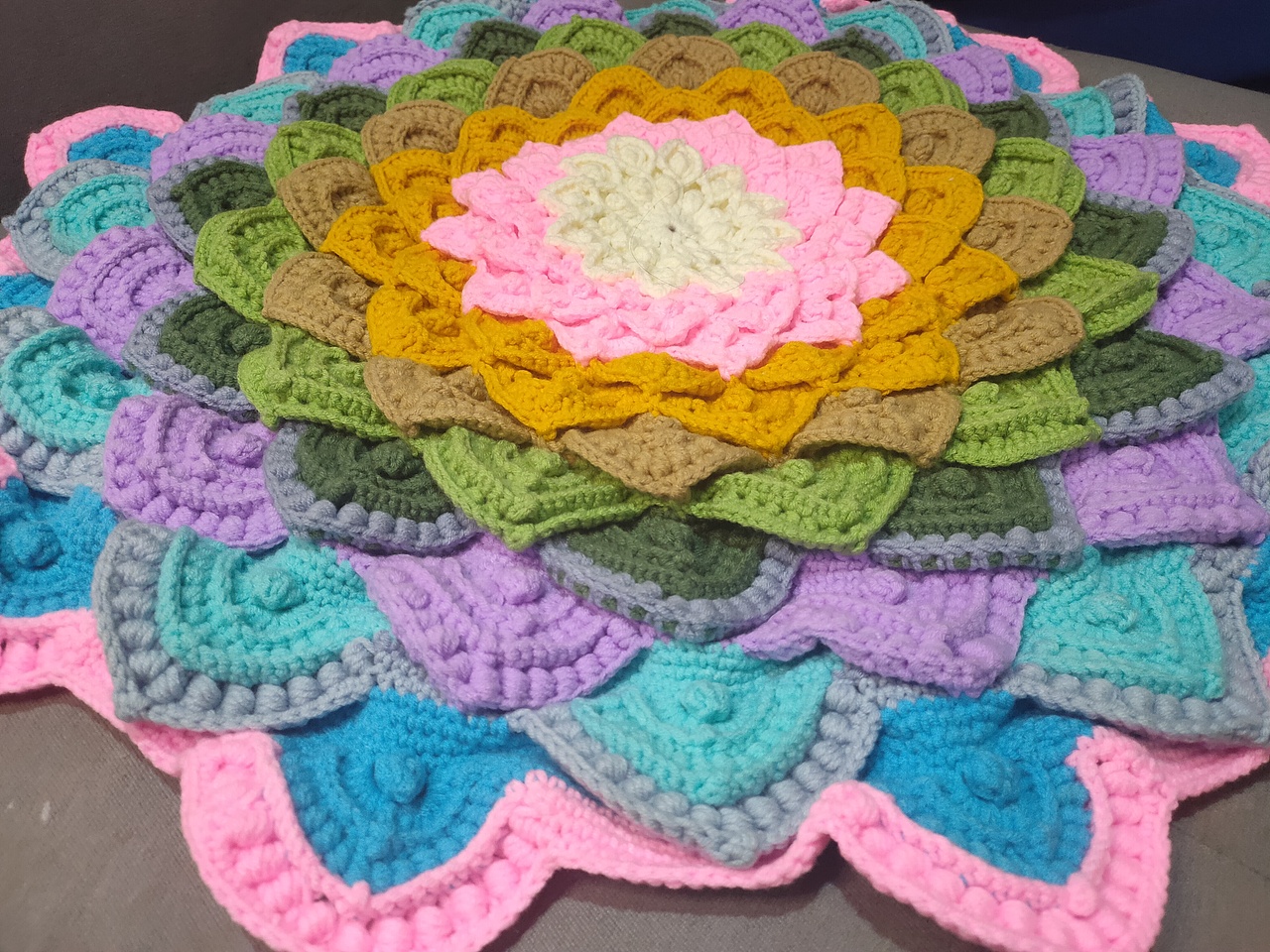 好运连连  莲生万物  钩针编织