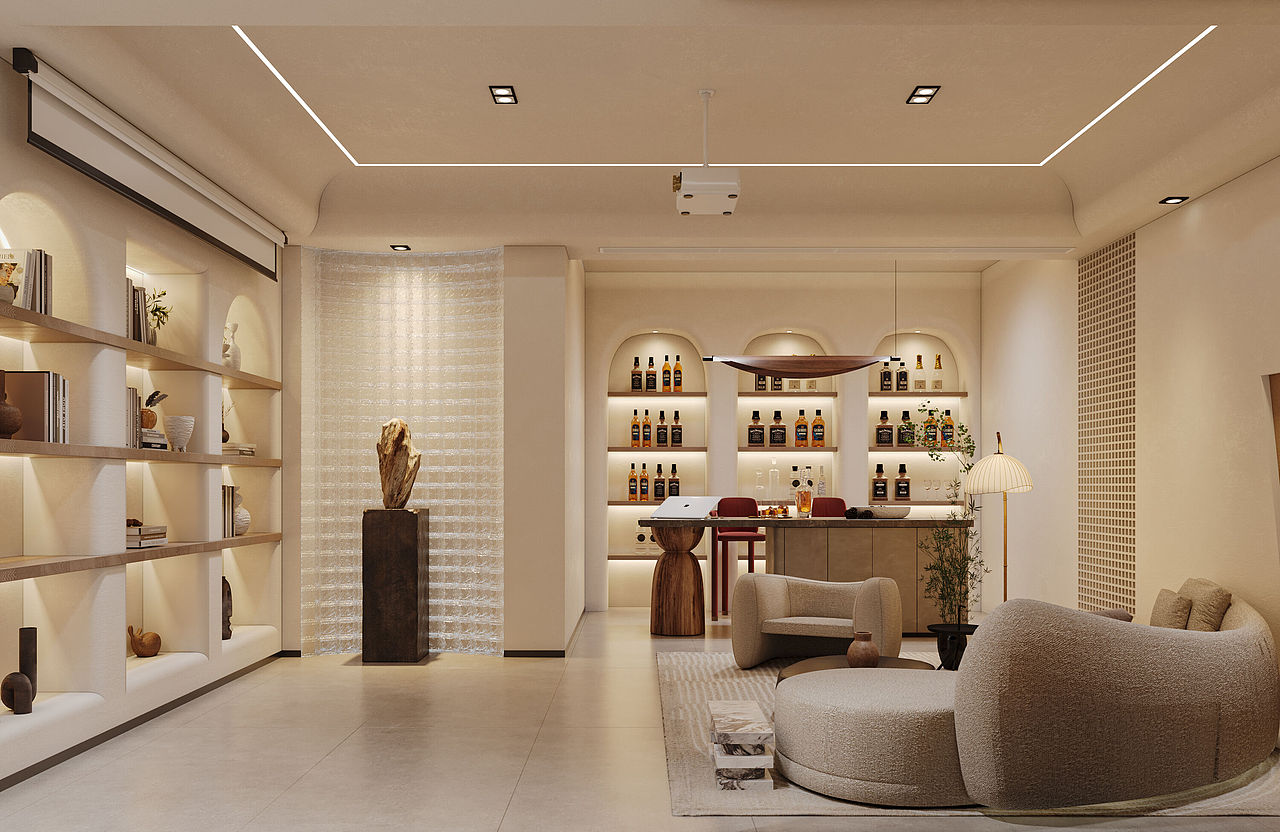 家装侘季风渲染