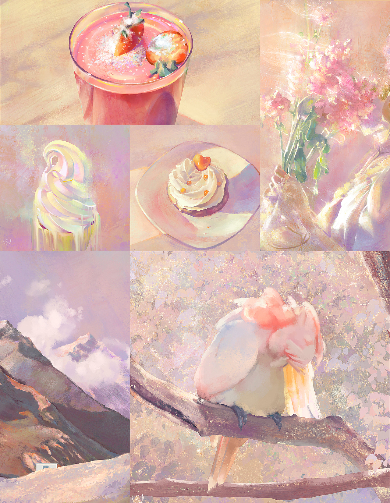 色彩60天挑战赛-粉色合集