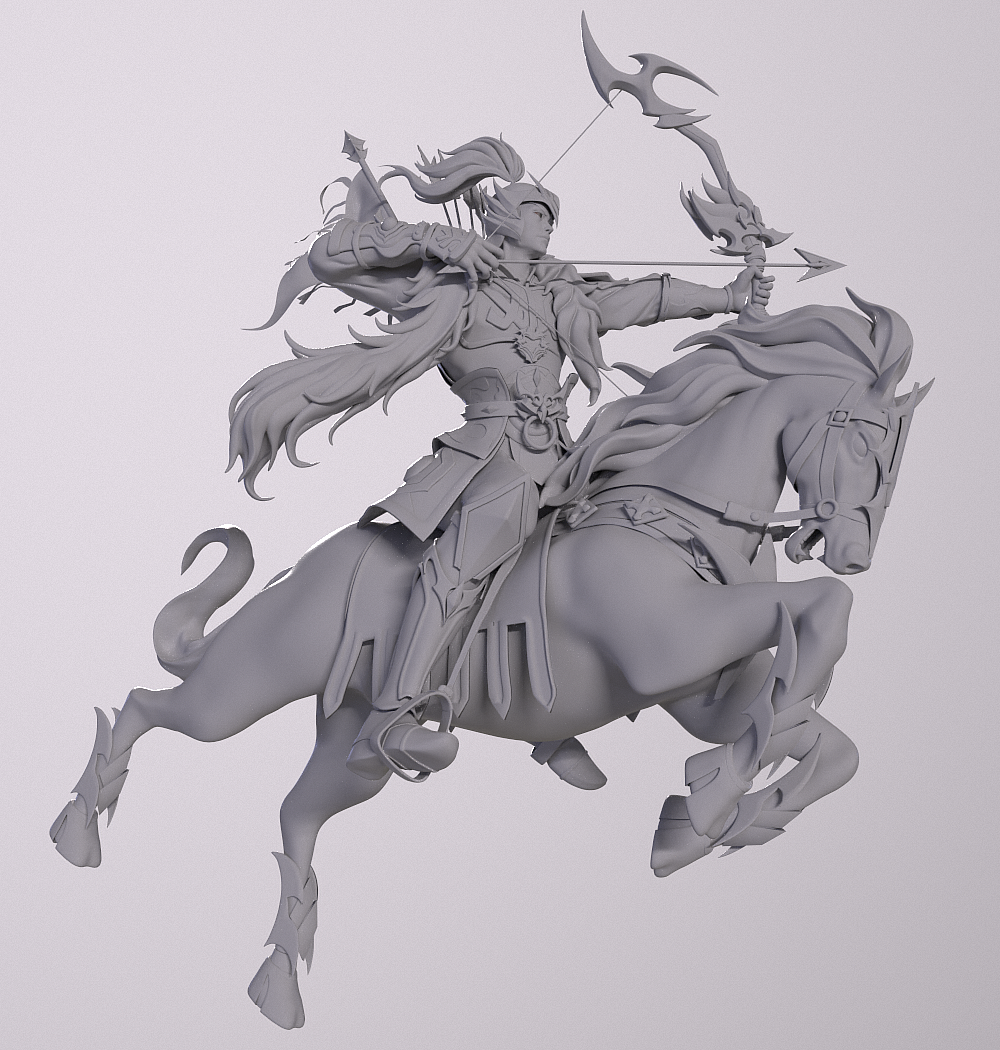 《小浣熊百将传》手游 花荣+孙二娘手办