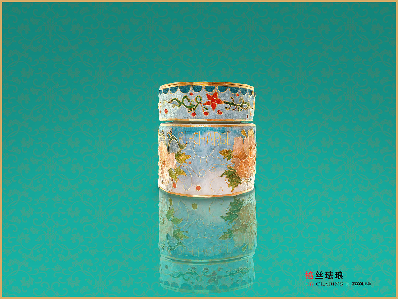 掐丝珐琅的优雅时尚（图ZMzQ3Mjc0ODMy） - 海报 - 站酷设计师阳小学学原创素材 - 站酷ZCOOL