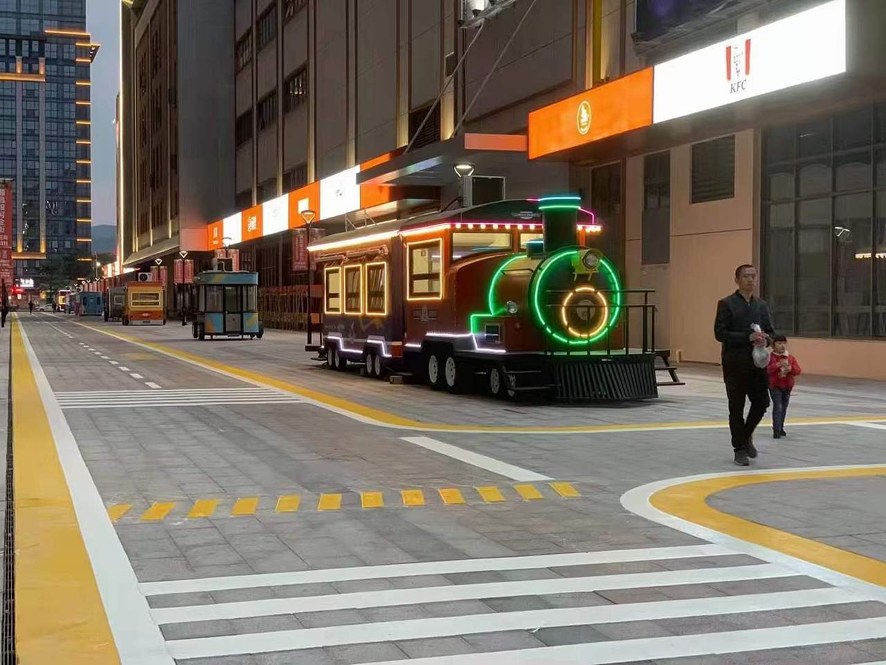 餐车 网红餐车 夜市网红摊位 铁艺模型