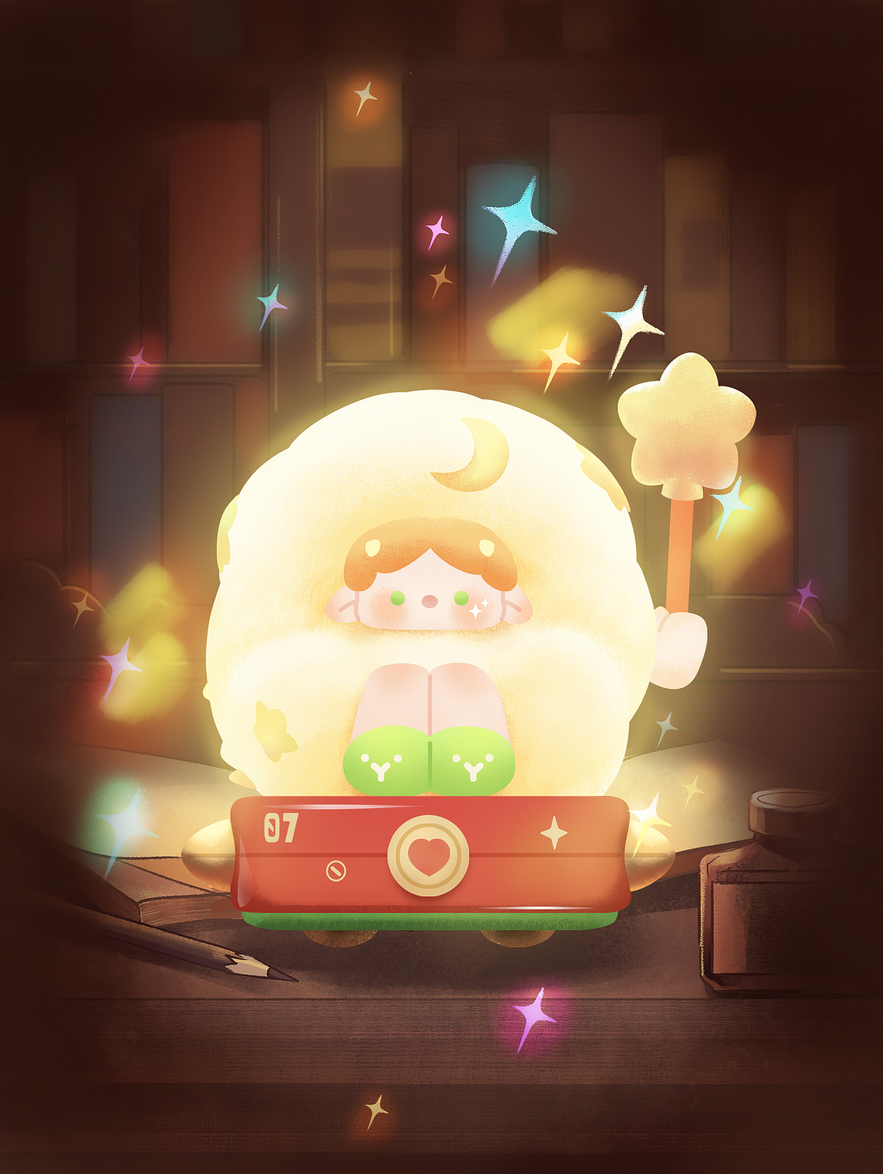 【商业插画】星期五罐头-放星星的羊