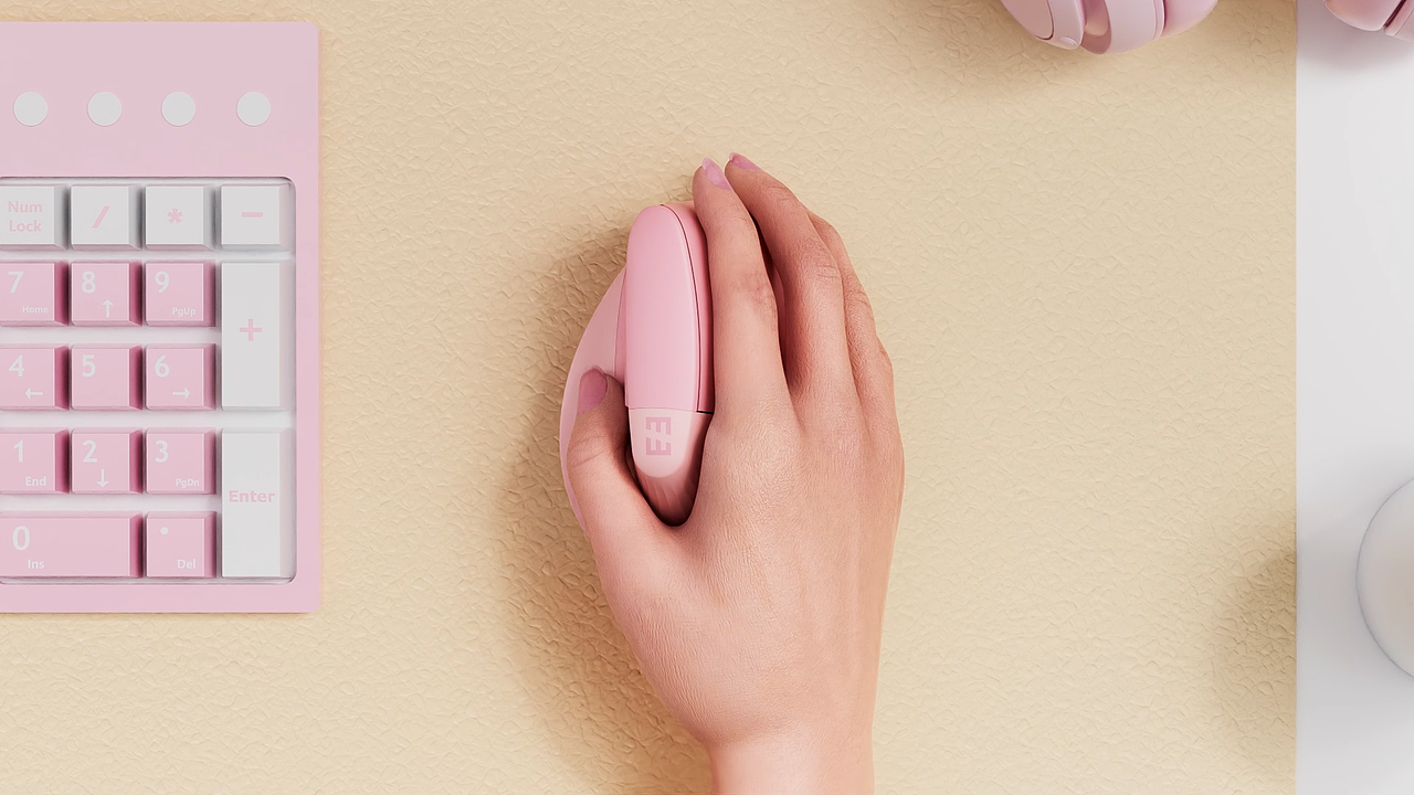 人体工学鼠标三维展示视频