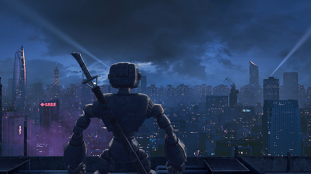 赛博朋克版商场cg