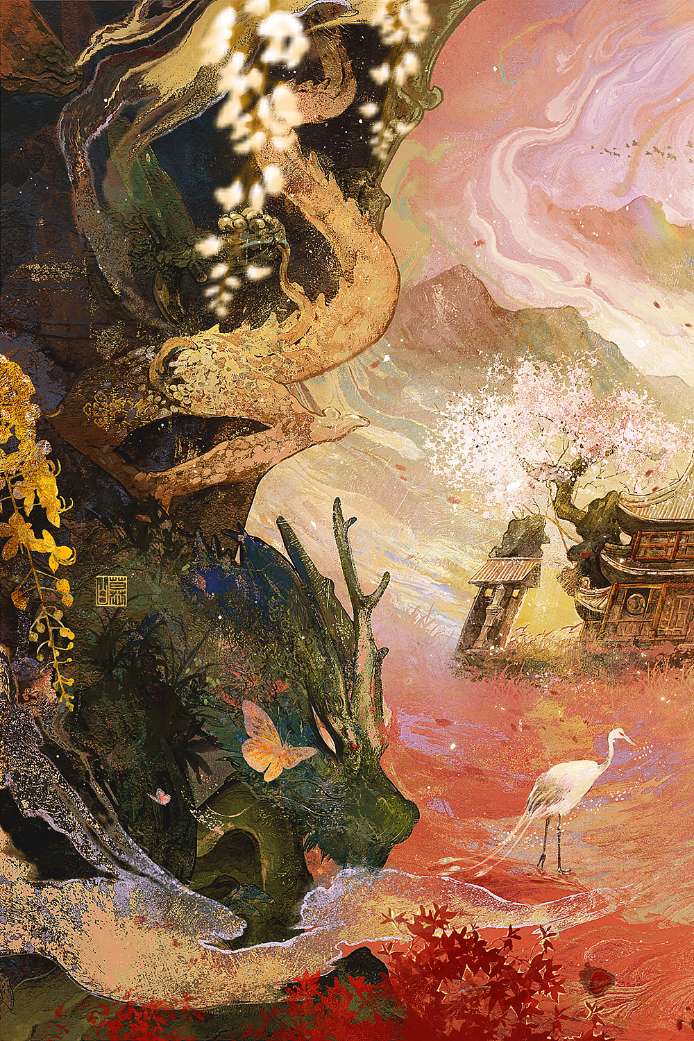《神域》 | 含绘画过程(图ZMzU3MDcyOTg0) - 艺术插画 - 站酷设计师慕白__原创素材 - 站酷ZCOOL