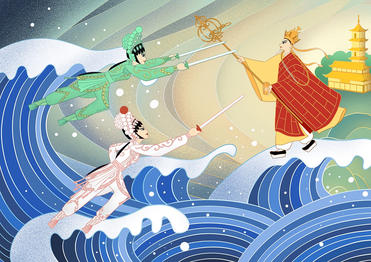 粤剧皮影白蛇传