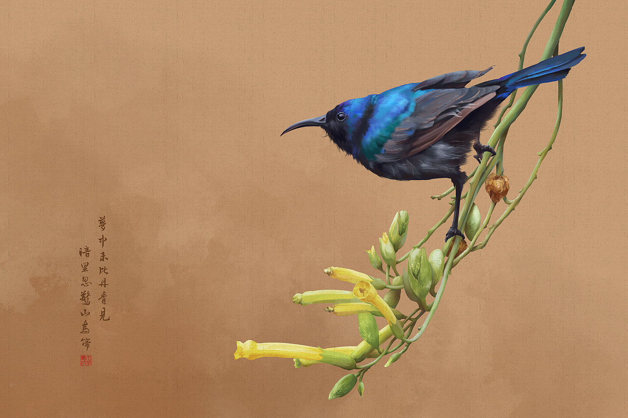 栖鸟（图ZMzQzMDI3OTEy） - 商业插画 - 站酷设计师陆川_c原创素材 - 站酷ZCOOL