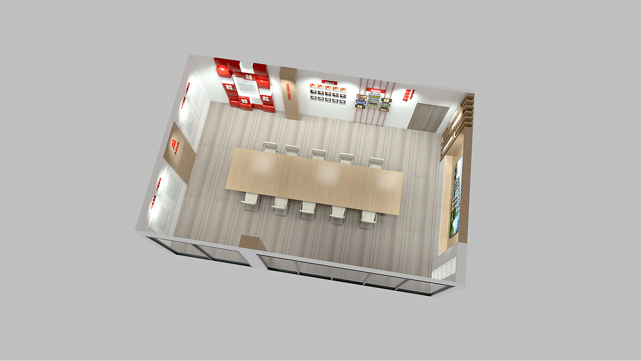 荆州沙市城投公司展厅及办公楼文化建设（图ZMzQzODc4NjIw） - 商业空间设计 - 站酷设计师武汉中邑文化原创素材 - 站酷ZCOOL