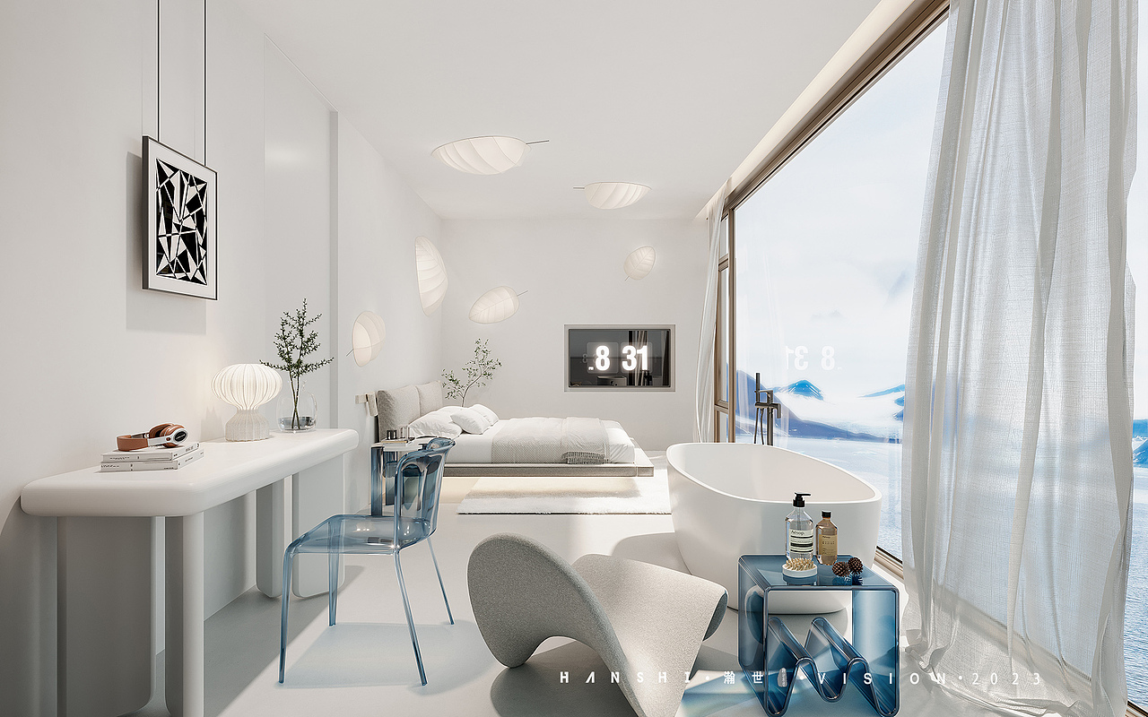 度假酒店一瀚世表现（图ZMzQ1NDEwMTA0） - 酒店餐饮设计 - 站酷设计师瀚世高端表现原创素材 - 站酷ZCOOL