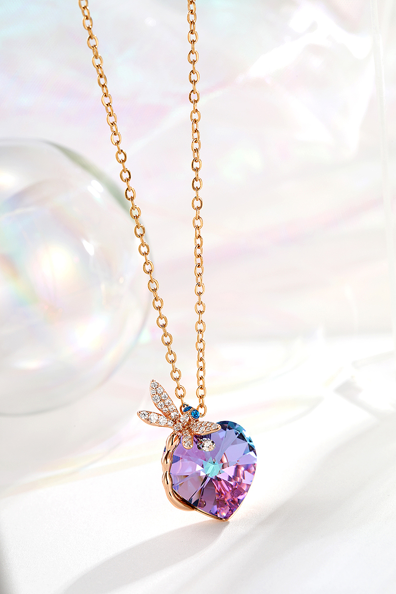 电商首饰拍摄 施华洛 水晶项链 彩宝 宝石项链 梦幻