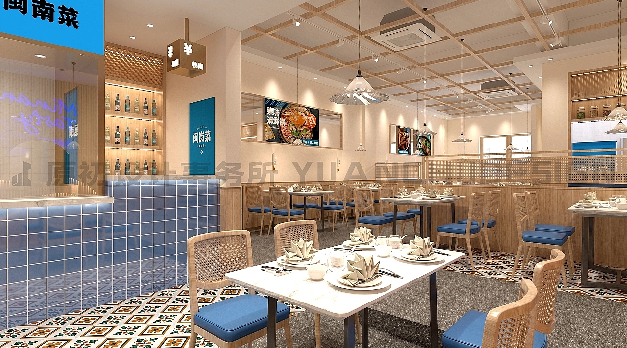 厦门 店面装修室内空间餐厅设计 闽南海鲜锅民间农家菜（图ZMzU4NTU0NTg4） - 酒店餐饮设计 - 站酷设计师葉文濤VictorYeh原创素材 - 站酷ZCOOL