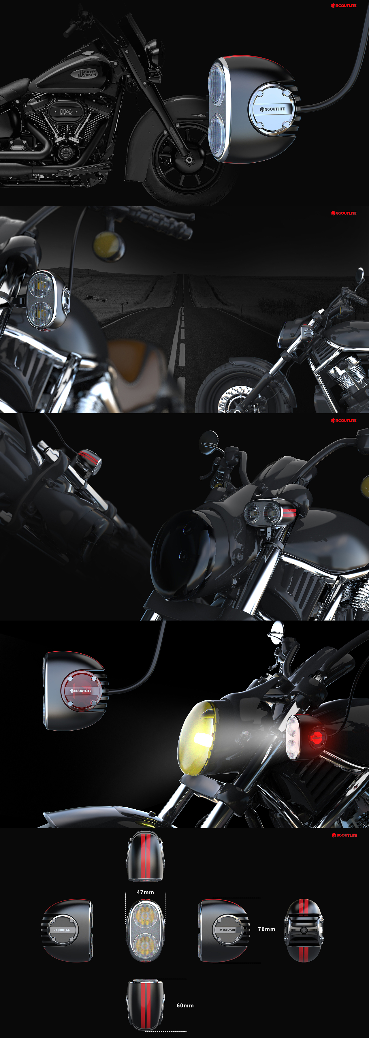 复古机车灯设计（图ZMzI3NTgzNTA0） - 交通工具 - 站酷设计师麒麟好物原创素材 - 站酷ZCOOL