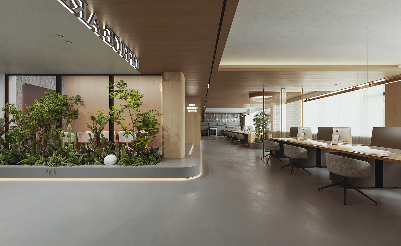 集美饰家丽都设计部办公区设计